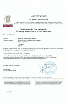 BV CERTIFICATE